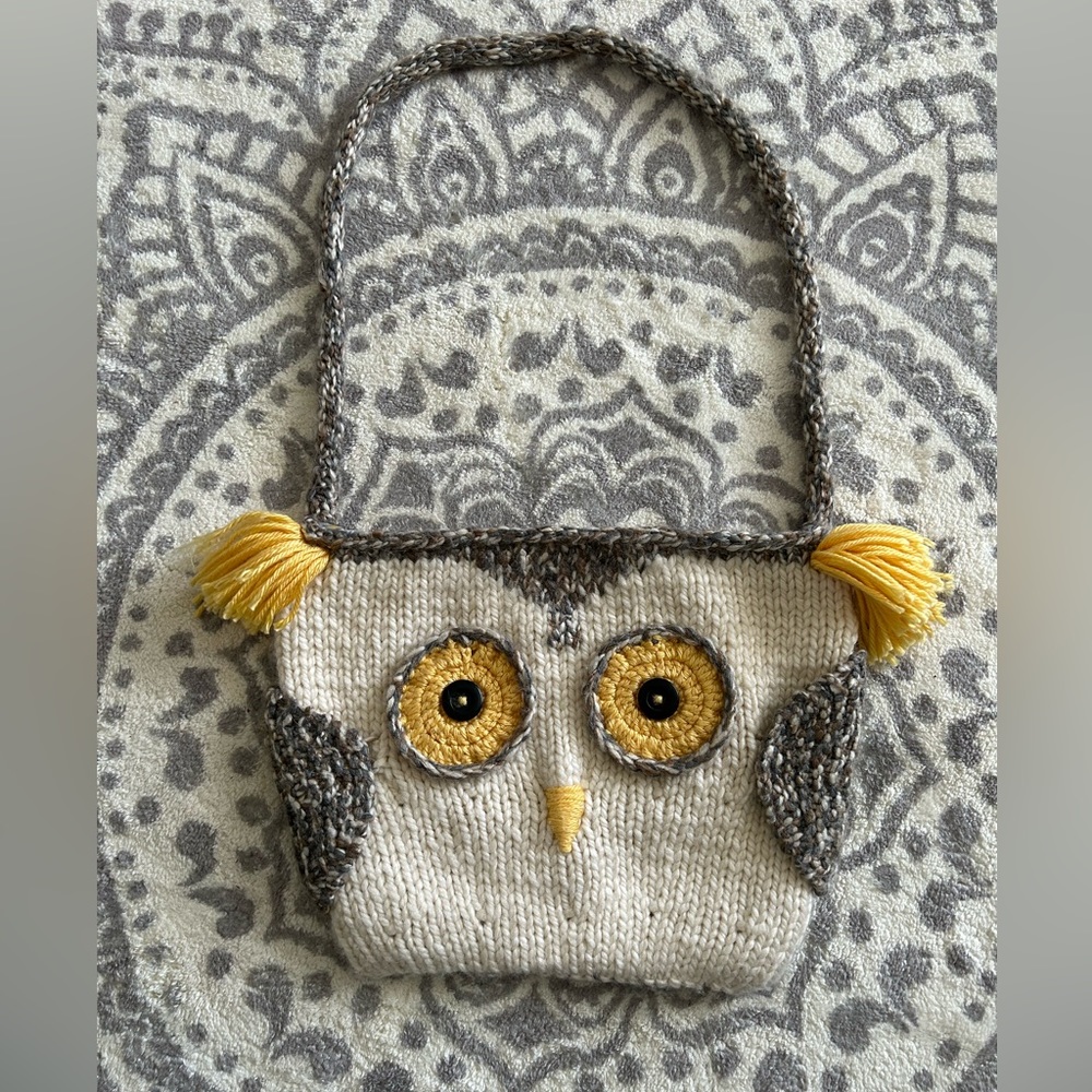 Adorable handmade owl bag